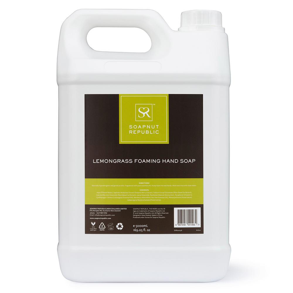 Soapnut Republic Foaming Hand Soap - Lemongrass Essential Oil